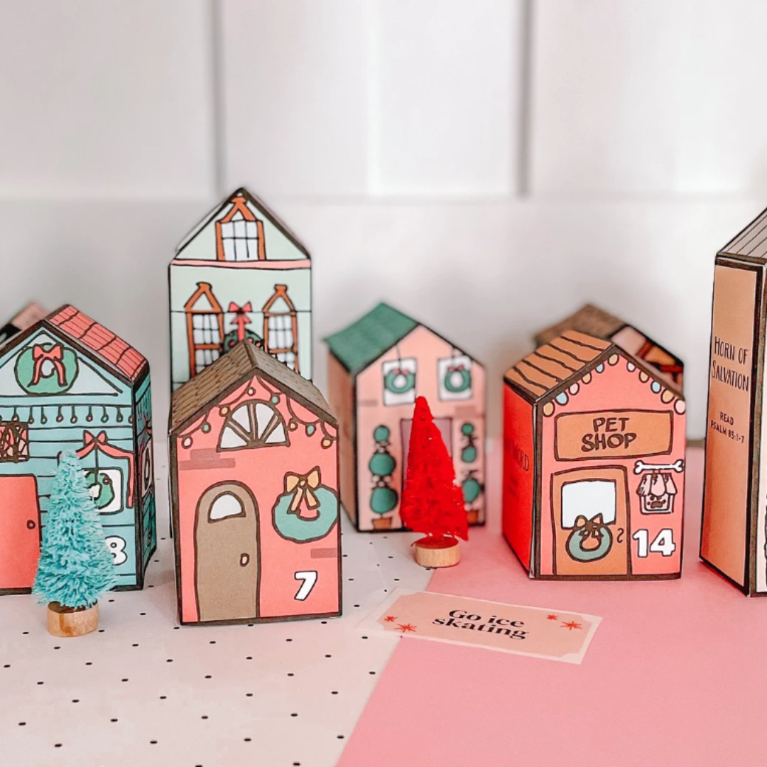 Pueblo de Adviento imprimible