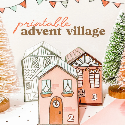 Pueblo de Adviento imprimible