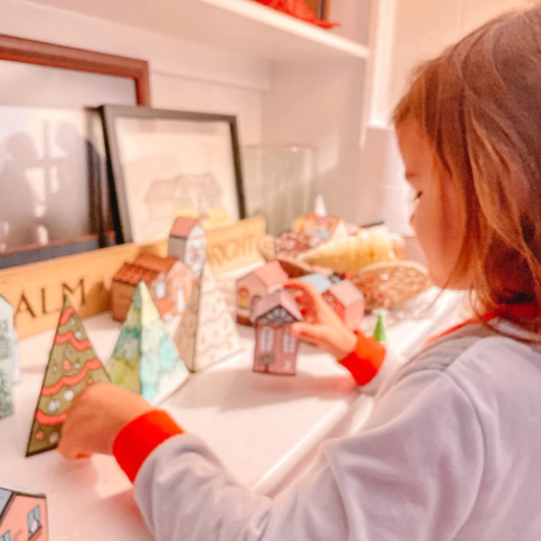 Pueblo de Adviento imprimible