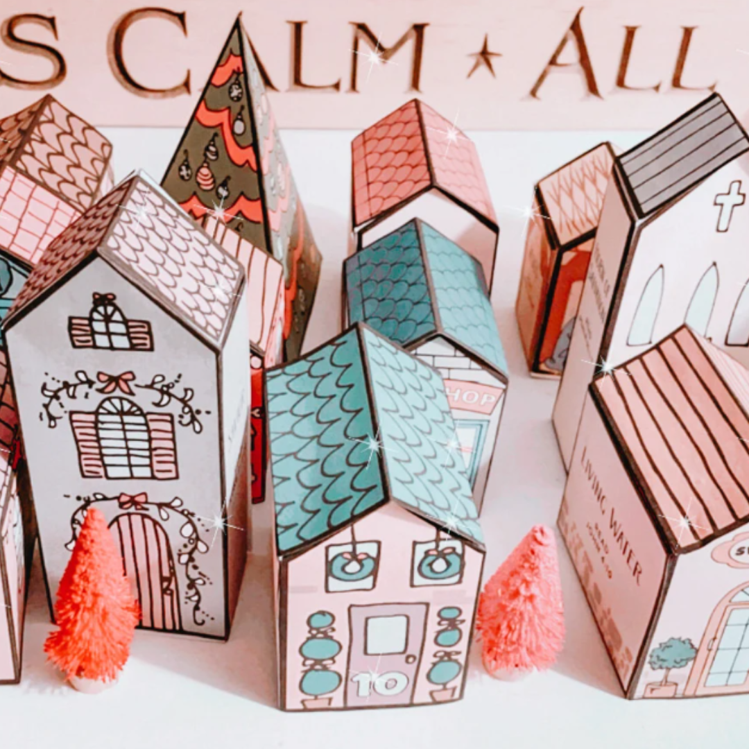 Pueblo de Adviento imprimible