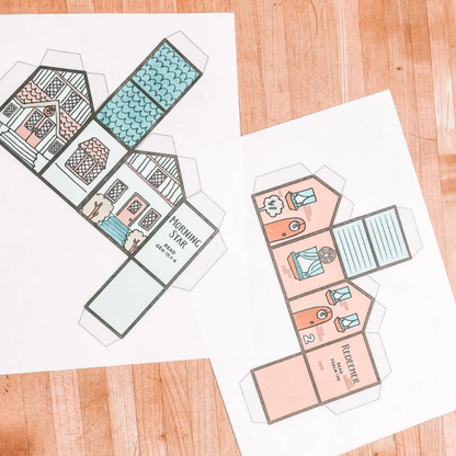 Pueblo de Adviento imprimible